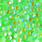 Mocha Shimmer Apple Green Glass Flat Back Rhinestones WholesaleRhinestone