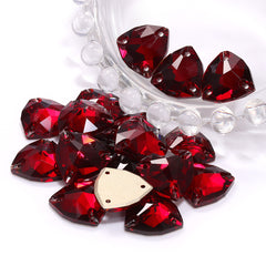 Siam Trilliant Shape High Quality Glass Sew-on Rhinestones WholesaleRhinestone
