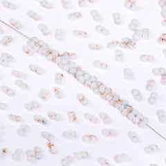 RNB001 Rainbow Effect Peanut Beads Shape Glass Seed Beads WholesaleRhinestone