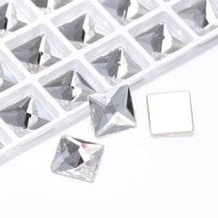Crystal Square Shape High Quality Glass Beveled Flat Back Rhinestones WholesaleRhinestone