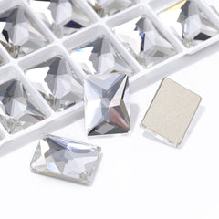 Crystal Rectangle Shape High Quality Glass Beveled Flat Back Rhinestones WholesaleRhinestone