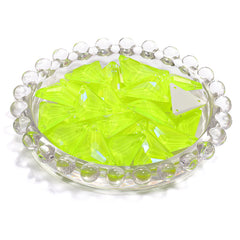 Electric Neon Jonquil Slim Triangle Shape High Quality Glass Sew-on Rhinestones WholesaleRhinestone