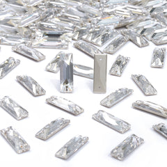 Silver Shade Cosmic Baguette Shape High Quality Glass Sew-on Rhinestones WholesaleRhinestone