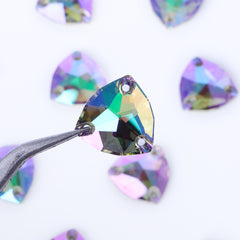 Ghost Light Trilliant Shape High Quality Glass Sew-on Rhinestones WholesaleRhinestone