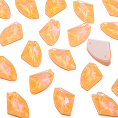 Electric Neon Sunflower Galactic Shape High Quality Glass Sew-on Rhinestones WholesaleRhinestone