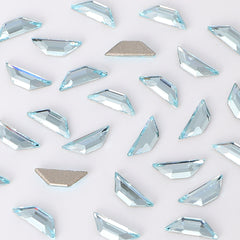 Trapeze Shape Multi Colors Small Size Glass Beveled Flat Back Fancy Rhinestones For Nail Art WholesaleRhinestone