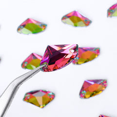 Vitrail Medium Galactic Shape High Quality Glass Sew-on Rhinestones WholesaleRhinestone