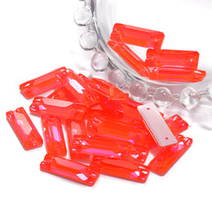 Electric Neon Hyacinth Cosmic Baguette Shape High Quality Glass Sew-on Rhinestones WholesaleRhinestone