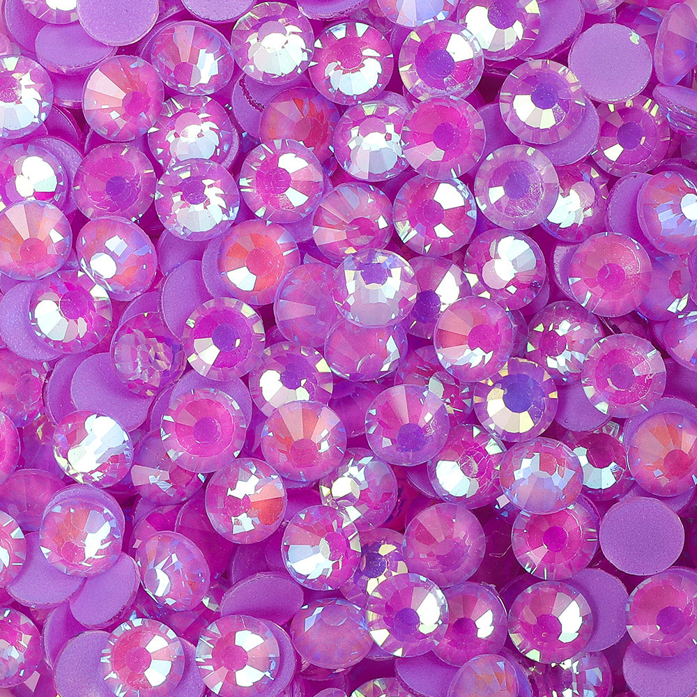 Mocha Shimmer Dk Purple Glass Flat Back Rhinestones WholesaleRhinestone