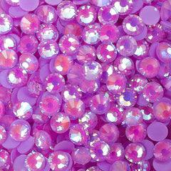 Mocha Shimmer Dk Purple Glass Flat Back Rhinestones WholesaleRhinestone