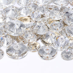 Mixed Sizes Crystal Rivoli Shape High Quality Glass Sew-on Rhinestones WholesaleRhinestone