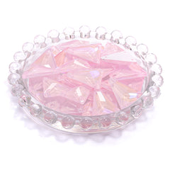 Electric Neon Light Rose Slim Triangle Shape High Quality Glass Sew-on Rhinestones WholesaleRhinestone