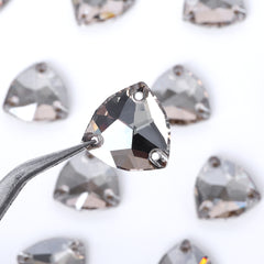 Satin Trilliant Shape High Quality Glass Sew-on Rhinestones WholesaleRhinestone