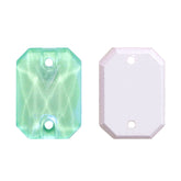 Electric Neon Greenwrap Octagon Shape High Quality Glass Sew-on Rhinestones WholesaleRhinestone