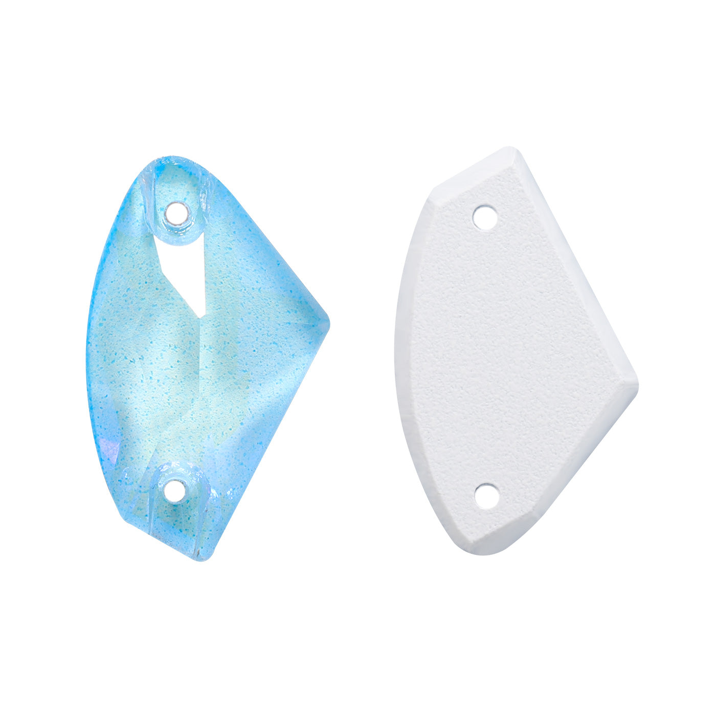 Electric Neon Aquamarine Galactic Shape High Quality Glass Sew-on Rhinestones WholesaleRhinestone