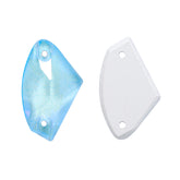 Electric Neon Aquamarine Galactic Shape High Quality Glass Sew-on Rhinestones WholesaleRhinestone