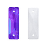Electric Neon Violet Cosmic Baguette Shape High Quality Glass Sew-on Rhinestones WholesaleRhinestone