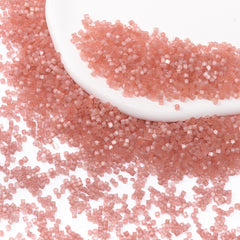 Transparent Salmon Silk Satin Cat's Eye Color Hight Quality Glass Cylinder Seed Beads 1.6 MM Size MY4005 WholesaleRhinestone