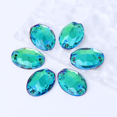 Sphinx Oval Shape High Quality Glass Sew-on Rhinestones WholesaleRhinestone