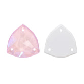 Electric Neon Light Rose Trilliant Shape High Quality Glass Sew-on Rhinestones WholesaleRhinestone