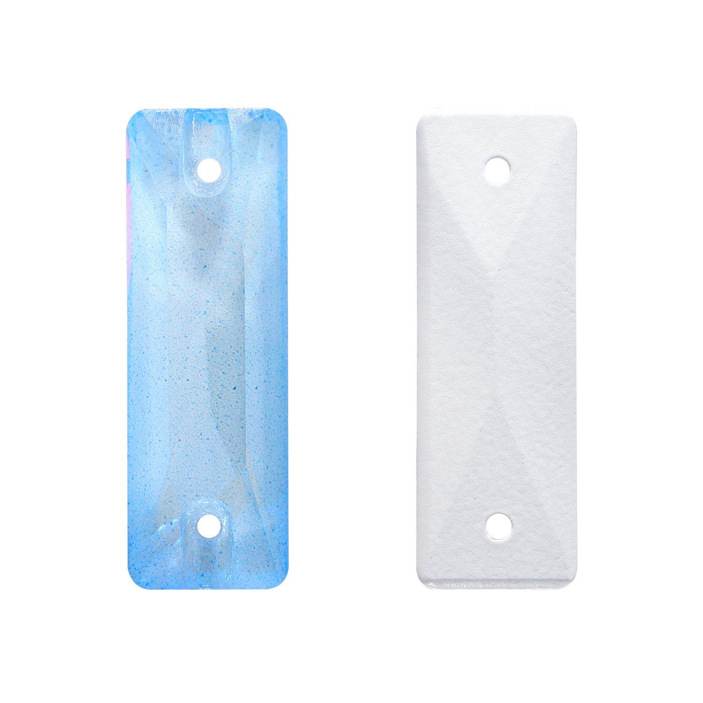 Electric Neon Light Blue Cosmic Baguette Shape High Quality Glass Sew-on Rhinestones WholesaleRhinestone