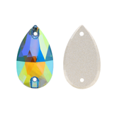 Aquamarine AB Drop Shape High Quality Glass Sew-on Rhinestones WholesaleRhinestone