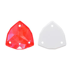 Electric Neon Hyacinth Trilliant Shape High Quality Glass Sew-on Rhinestones WholesaleRhinestone