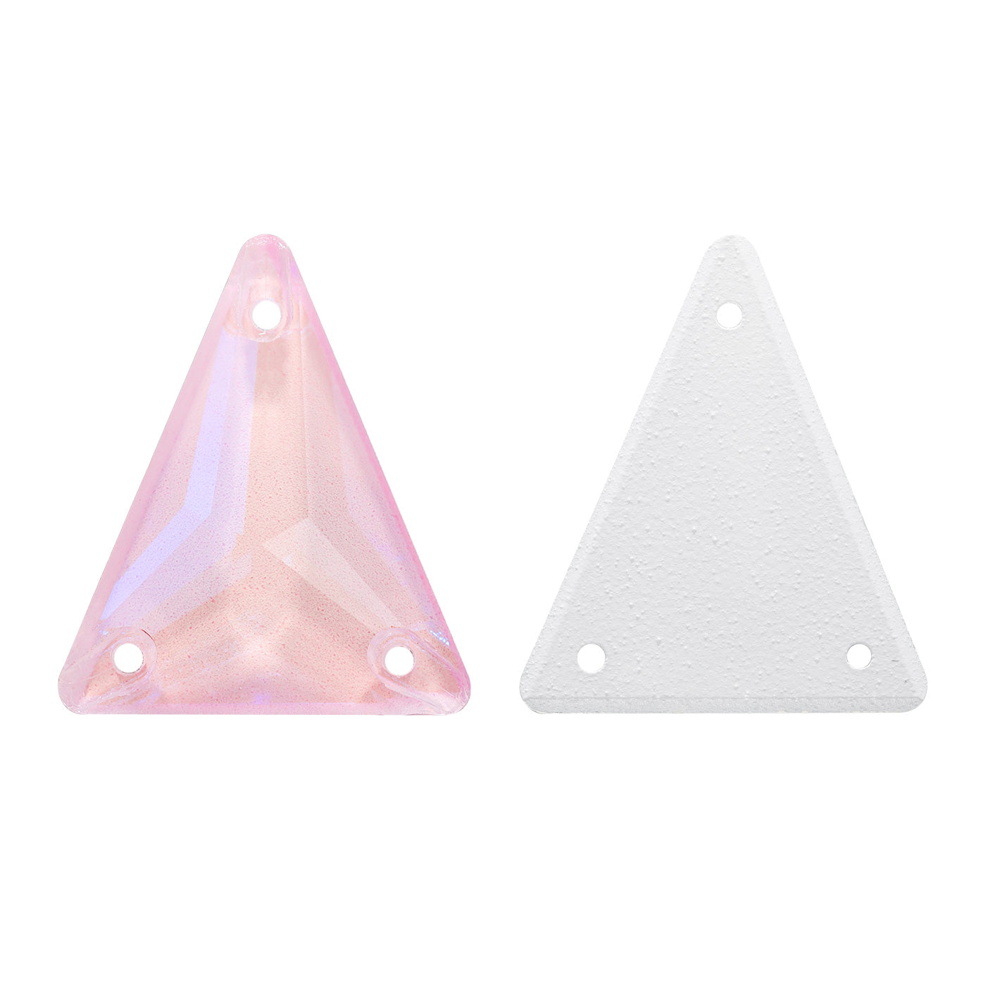 Electric Neon Light Rose Slim Triangle Shape High Quality Glass Sew-on Rhinestones WholesaleRhinestone