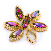 Volcano Navette Shape High-Quality Glass Sew-on Nest Hollow Claw Rhinestones WholesaleRhinestone