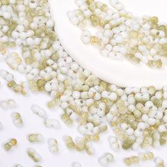 RNB006 Rainbow Effect Peanut Beads Shape Glass Seed Beads WholesaleRhinestone