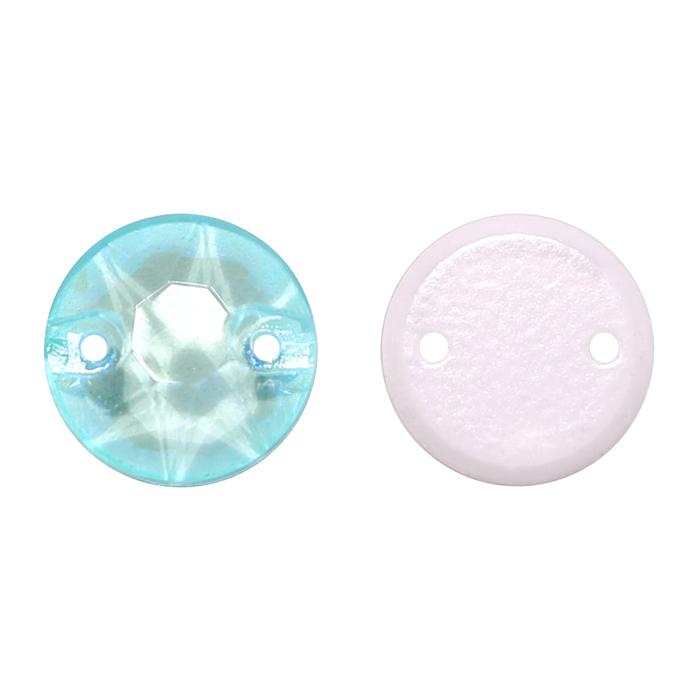 Electric Neon Light Azore XIRIUS Round Shape High Quality Glass Sew-on Rhinestones WholesaleRhinestone