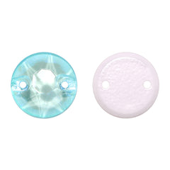 Electric Neon Light Azore XIRIUS Round Shape High Quality Glass Sew-on Rhinestones WholesaleRhinestone