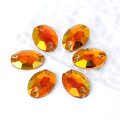Astral Pink Oval Shape High Quality Glass Sew-on Rhinestones WholesaleRhinestone