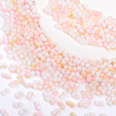 RNB012 Rainbow Effect Peanut Beads Shape Glass Seed Beads WholesaleRhinestone