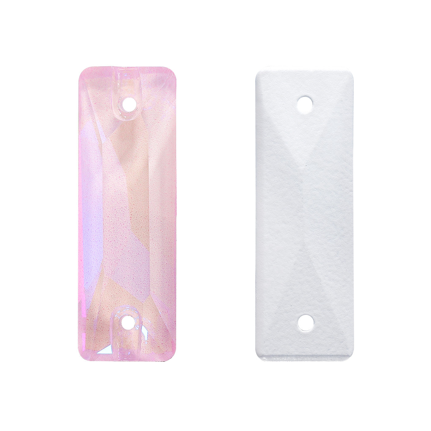 Electric Neon Light Rose Cosmic Baguette Shape High Quality Glass Sew-on Rhinestones WholesaleRhinestone