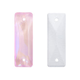 Electric Neon Light Rose Cosmic Baguette Shape High Quality Glass Sew-on Rhinestones WholesaleRhinestone
