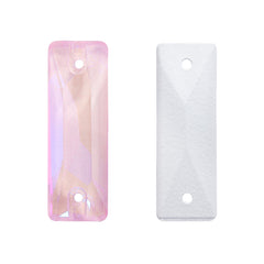 Electric Neon Light Rose Cosmic Baguette Shape High Quality Glass Sew-on Rhinestones WholesaleRhinestone