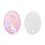 Electric Neon Light Rose Oval Shape High Quality Glass Sew-on Rhinestones WholesaleRhinestone