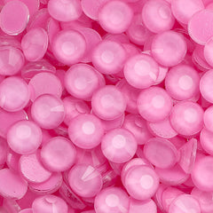 Mocha Neon Pink Glass Flat Back Rhinestones WholesaleRhinestone