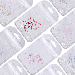 Oval Shape Multi Colors Small Size Glass Beveled Flat Back Fancy Rhinestones For Nail Art WholesaleRhinestone