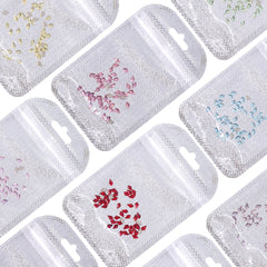 Arrow Shape Multi Colors Small Size Glass Beveled Flat Back Fancy Rhinestones For Nail Art WholesaleRhinestone