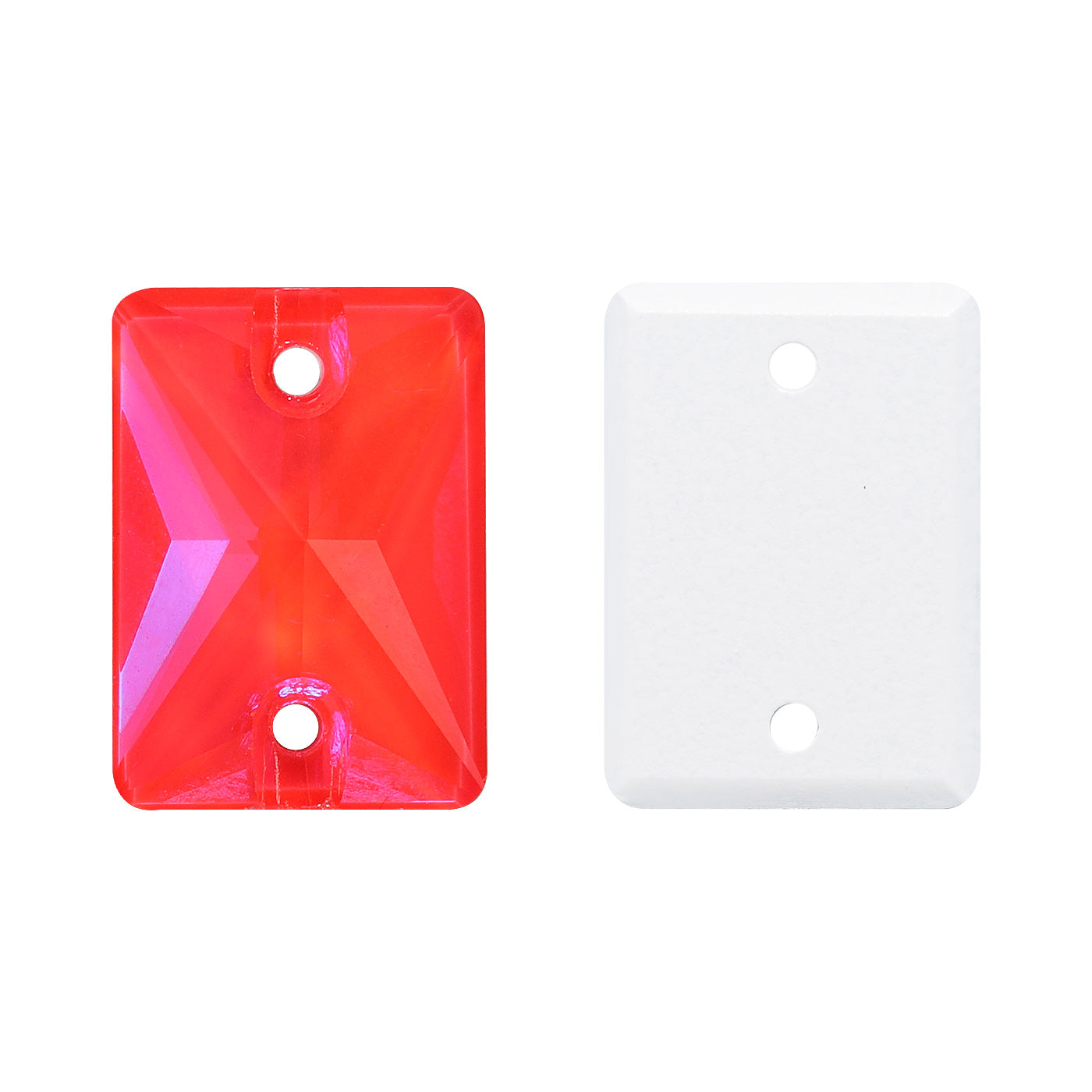 Electric Neon Hyacinth Rectangle Shape High Quality Glass Sew-on Rhinestones WholesaleRhinestone