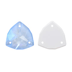 Electric Neon Light Blue Trilliant Shape High Quality Glass Sew-on Rhinestones WholesaleRhinestone