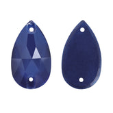 Mocha Sapphireドロップシェイプ高品質のガラス縫製ラインストーン