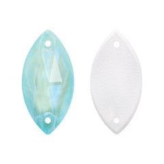 Electric Neon Light Azore Navette Shape High Quality Glass Sew-on Rhinestones WholesaleRhinestone