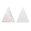 Electric Neon White Slim Triangle Shape High Quality Glass Sew-on Rhinestones WholesaleRhinestone