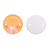 Elektrisk neon solsikke rivoli form av høy kvalitet på sy-på rhinestones