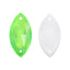 Electric Neon Peridot Navette Shape High Quality Glass Sew-on Rhinestones WholesaleRhinestone