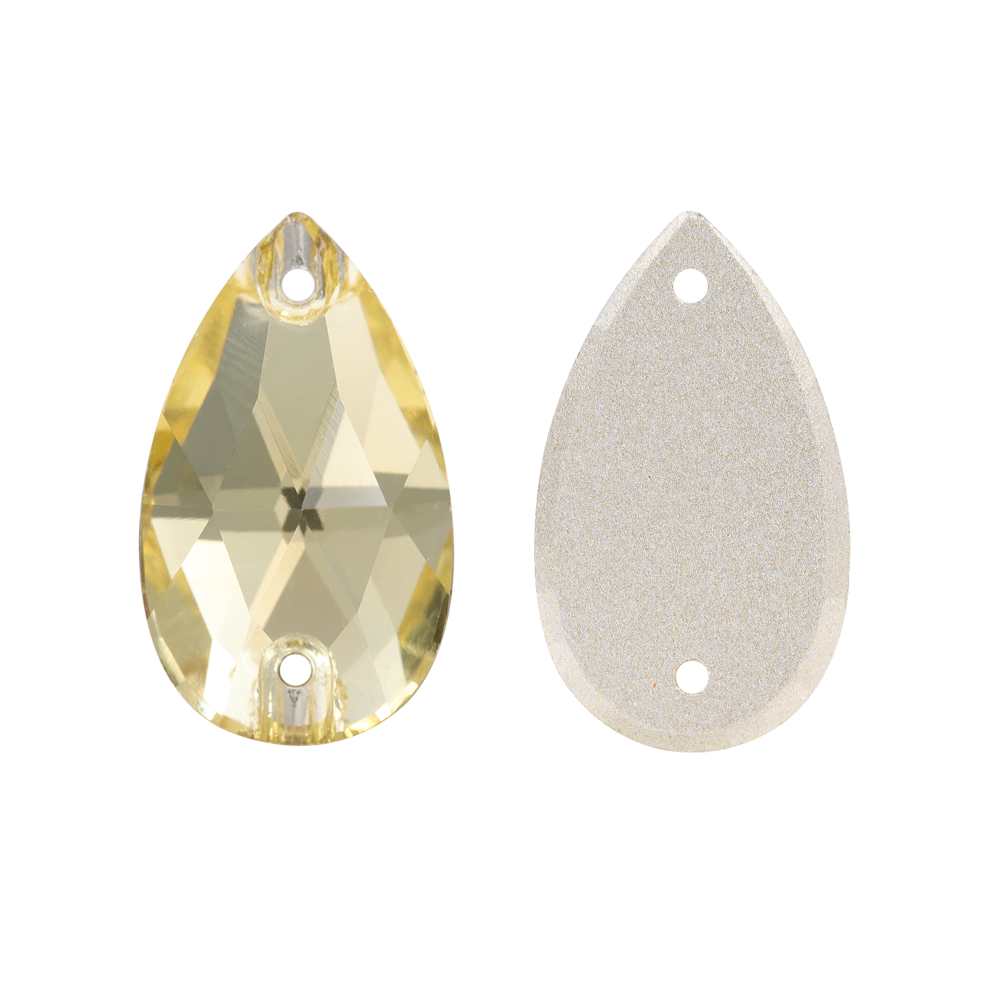 Jonquil Drop Shape High Quality Glass Sew-on Rhinestones WholesaleRhinestone