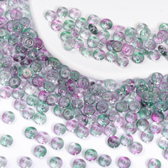 TMTG011 Transparent Candy Series Lucky Buckle Shape Glass Seed Beads WholesaleRhinestone